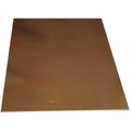 K&S Precision Metals Decorative Metal Sheet, 22 ga Thick Material, 4 in W, 10 in L, Copper 259